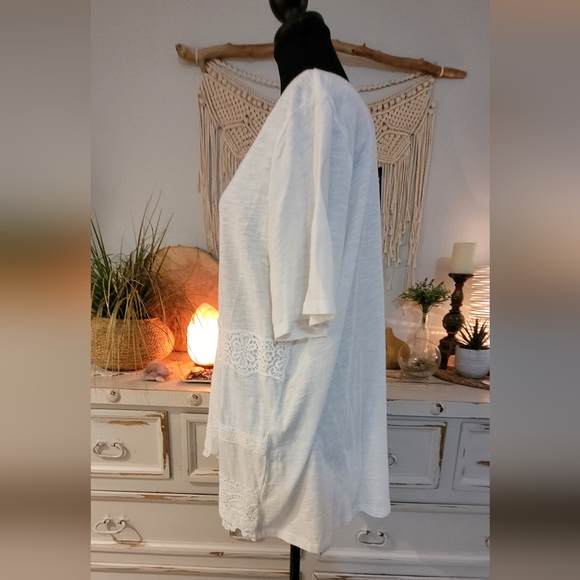 #088 Penningtons "Joy is Contagious" White tunic - Picture 4 of 6